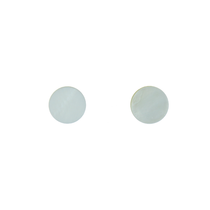 BFCFCT12.5_2 - 12.5mm (12pcs) F/W MOP - CIRCLE - FLAT, CLEAN BACK, TUMBLED POLISHED - OCEAN SHELL STUDIOS