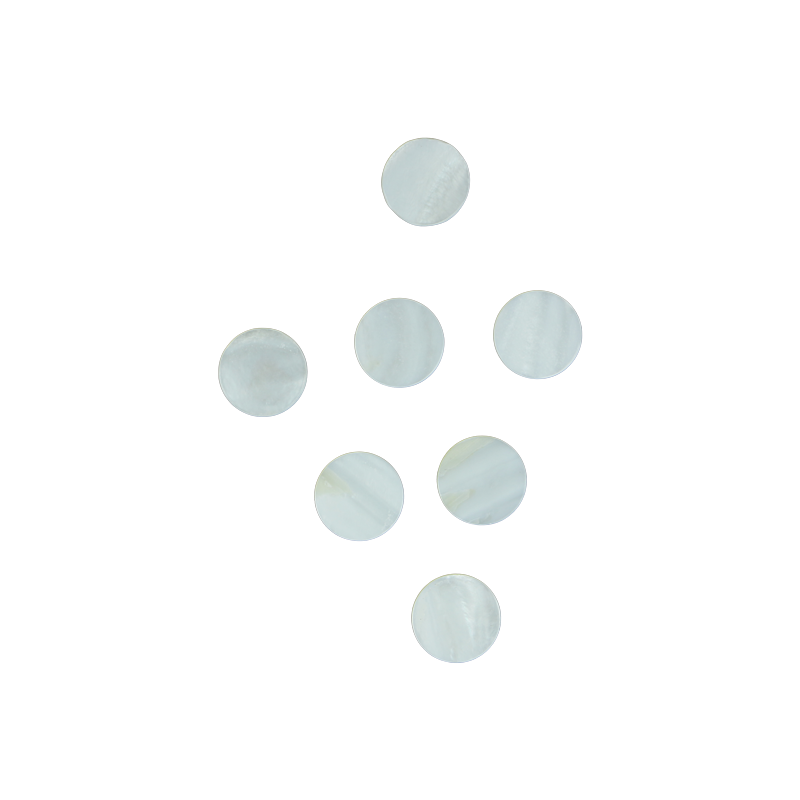 BFCFCT20 - F/W MOP - CIRCLE - FLAT, CLEAN BACK, TUMBLED POLISHED - OCEAN SHELL STUDIOS