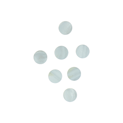 BFCFCT20 - F/W MOP - CIRCLE - FLAT, CLEAN BACK, TUMBLED POLISHED - OCEAN SHELL STUDIOS