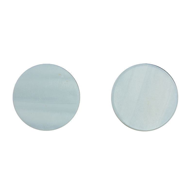 BFCFCT25_2 - 25mm (12pcs) F/W MOP - CIRCLE - FLAT, CLEAN BACK, TUMBLED POLISHED - OCEAN SHELL STUDIOS