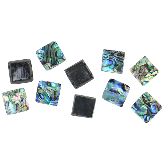 BPBB15_2 - SHELL BEAD - PAUA BLOCK BRACELET - 15*15MM (DOZ) - OCEAN SHELL STUDIOS