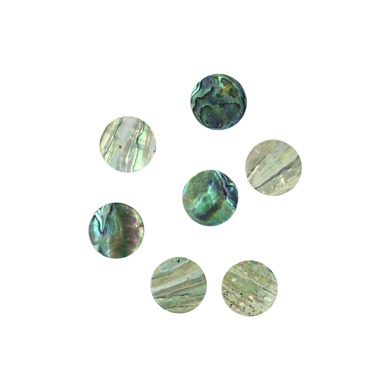 BPCCGT25 - PAUA - CIRCLE - NATURAL CURVE, GROUND BACK, TUMBLED POLISHED - OCEAN SHELL STUDIOS