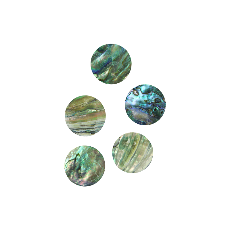 BPCCGT32_ef611fe0-9b32-427e-b8ed-e8943dccaaf3 - PAUA - CIRCLE - NATURAL CURVE, GROUND BACK, TUMBLED POLISHED - OCEAN SHELL STUDIOS