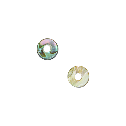 BPD8_b6712ad2-788b-4a2e-9faa-39da13740c2c - 10MM FLAT- 48PCS SHELL BEAD - PAUA HEISHI DONUT - 8MM (48 PCS) - OCEAN SHELL STUDIOS