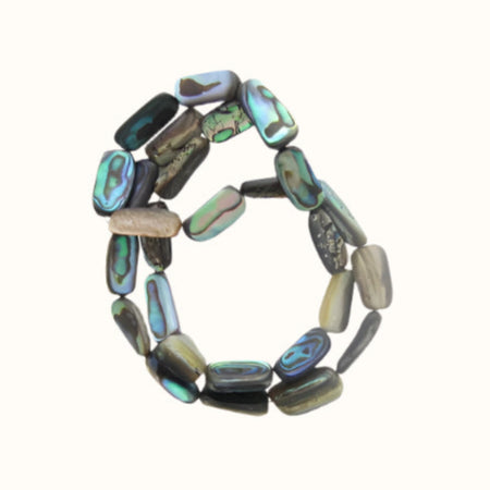 BPFS_2 - SHELL BEAD - PAUA FREEFORM - 14MM (25 PCS) - OCEAN SHELL STUDIOS