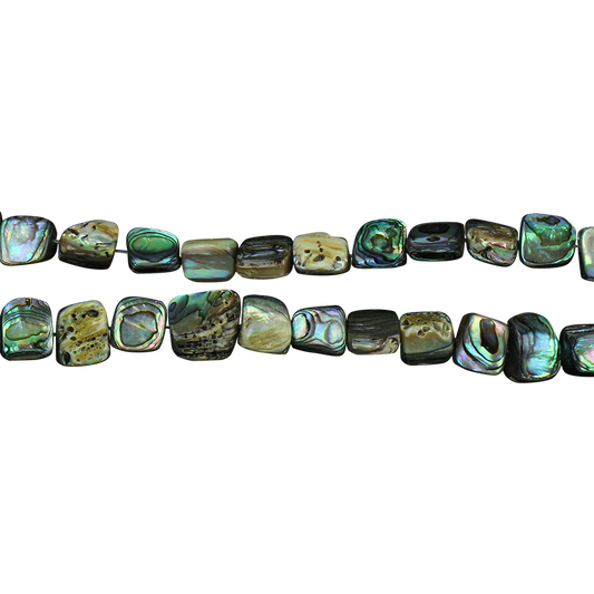 BPNL_2 - SHELL BEAD - PAUA NUGGET - LARGE - 10MM (40PCS) - OCEAN SHELL STUDIOS