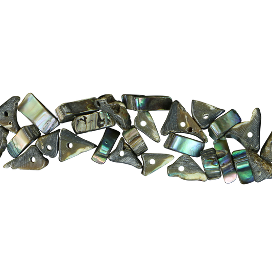 BPRT_2 - SHELL BEAD - PAUA TRIANGLE RIM - 8MM (48PCS) - OCEAN SHELL STUDIOS