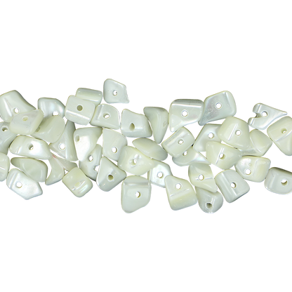 BTC_2 - SHELL BEAD - TROCHUS CHUNKS 4*10MM (100+ PIECES) - OCEAN SHELL STUDIOS