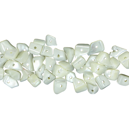 BTC_2 - SHELL BEAD - TROCHUS CHUNKS 4*10MM (100+ PIECES) - OCEAN SHELL STUDIOS