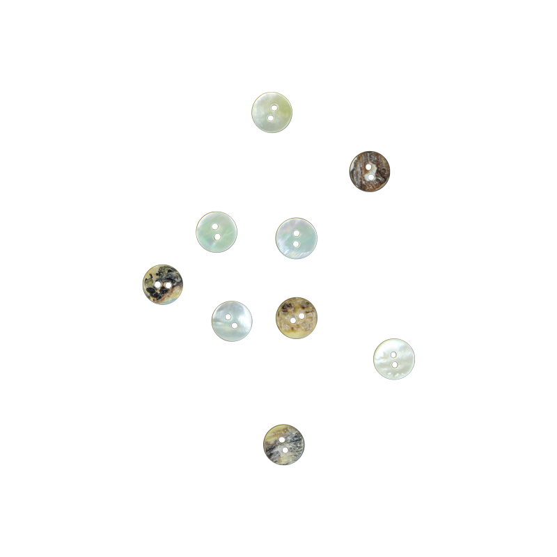 BUA11.25G - 11.25mm [18L] (12pcs) BUTTON AGOYA - OCEAN SHELL STUDIOS