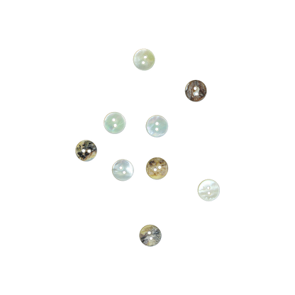 BUA11.25G - 11.25mm [18L] (12pcs) BUTTON AGOYA - OCEAN SHELL STUDIOS