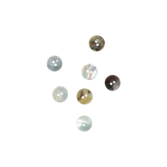 BUA15G - 15mm [24L] (12pcs) BUTTON AGOYA - OCEAN SHELL STUDIOS