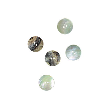 BUA22.5G - 22.5mm [36L] (12pcs) BUTTON AGOYA - OCEAN SHELL STUDIOS