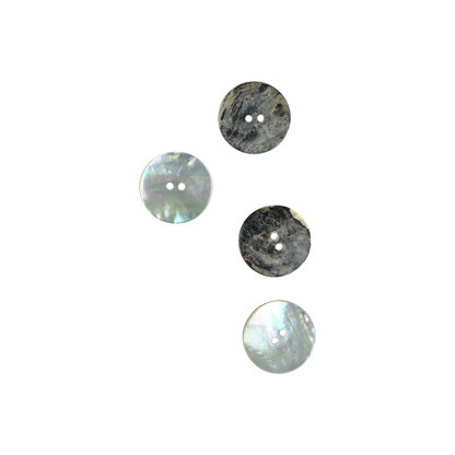 BUA25G - 25mm [40L] (12pcs) BUTTON AGOYA - OCEAN SHELL STUDIOS