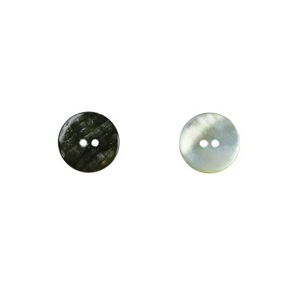 BUB22.5G_2 - BUTTON BLACK MOTHER OF PEARL - OCEAN SHELL STUDIOS