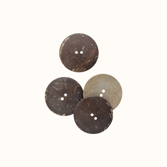 BUC50K - 50mm [79L] (12pcs) BUTTON COCONUT - OCEAN SHELL STUDIOS