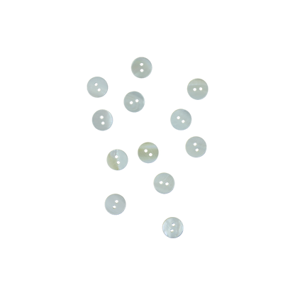 BUFW12.5G - 12.5mm [ 20L] (12 pcs) BUTTON FRESHWATER PEARL - OCEAN SHELL STUDIOS