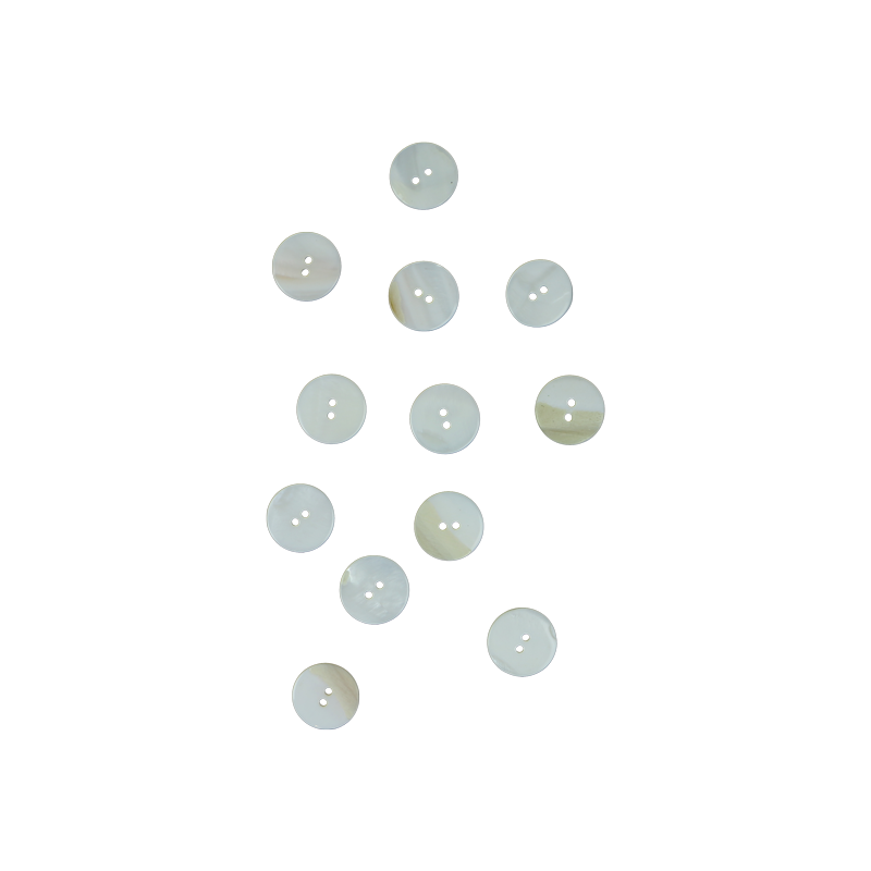 BUFW20G_2 - 20mm [32L] (12pcs) BUTTON FRESHWATER PEARL - OCEAN SHELL STUDIOS