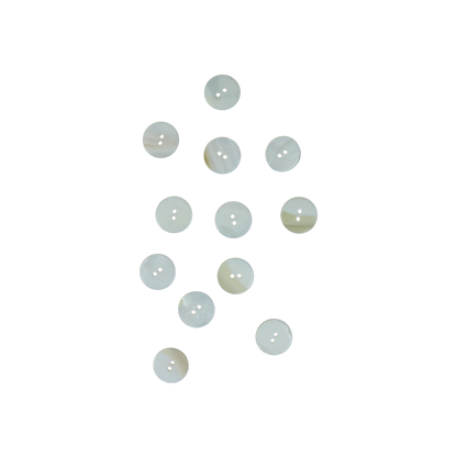 BUFW20G_2 - 20mm [32L] (12pcs) BUTTON FRESHWATER PEARL - OCEAN SHELL STUDIOS