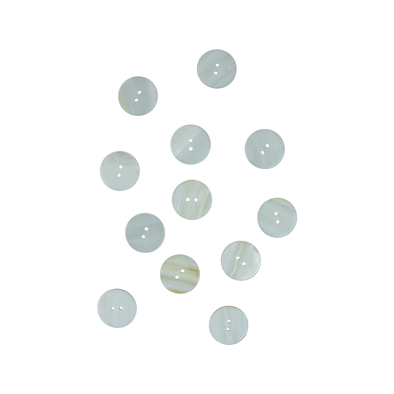 BUFW25G - 25mm [40L] (12pcs) BUTTON FRESHWATER PEARL - OCEAN SHELL STUDIOS