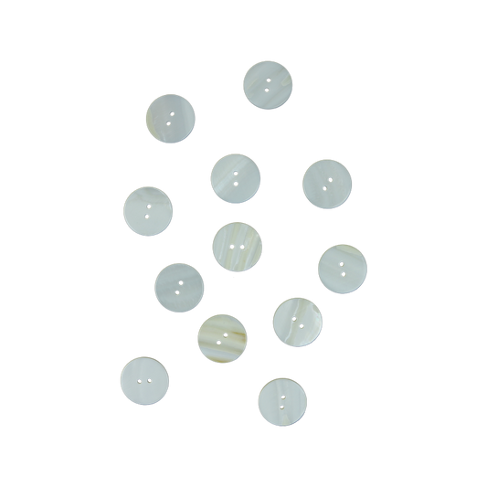 BUFW25G - 25mm [40L] (12pcs) BUTTON FRESHWATER PEARL - OCEAN SHELL STUDIOS