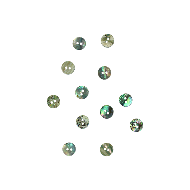 BUP11.25G - 11.25mm [18L] (12pcs) BUTTON PAUA - OCEAN SHELL STUDIOS