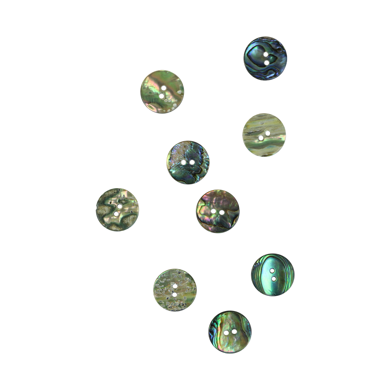 BUP17.5G - 17.5mm [28L] (12pcs) BUTTON PAUA - OCEAN SHELL STUDIOS