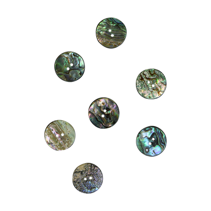 BUP22.5G - 22.5mm [36L] (12pcs) BUTTON PAUA - OCEAN SHELL STUDIOS
