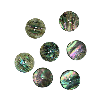BUP32G - 32mm [50L] (12pcs) BUTTON PAUA - OCEAN SHELL STUDIOS