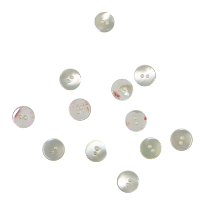 BUT12G - 12mm [18L] (12pcs) SHELL BUTTON - TROCHUS - OCEAN SHELL STUDIOS
