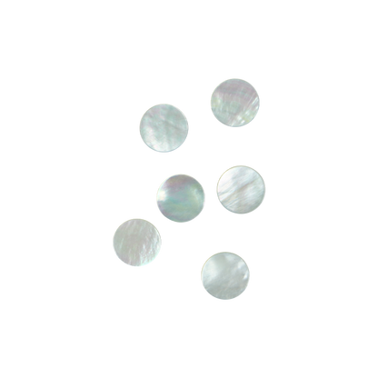 BWCFC125 - WMOP WW - CIRCLE - FLAT, CLEAN BACK, POLISHED 1 SIDE - OCEAN SHELL STUDIOS