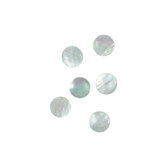 BWCFC125 - WMOP WW - CIRCLE - FLAT, CLEAN BACK, POLISHED 1 SIDE - OCEAN SHELL STUDIOS