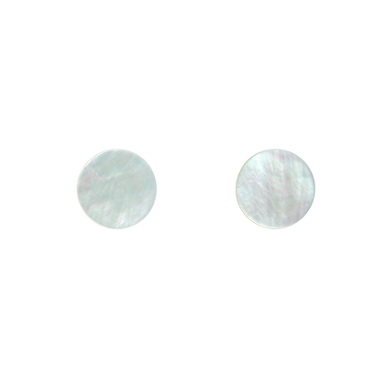 BWCFC125_2 - 25mm x 1.5mm thick (12pcs) WMOP WW - CIRCLE - FLAT, CLEAN BACK, POLISHED 1 SIDE - OCEAN SHELL STUDIOS