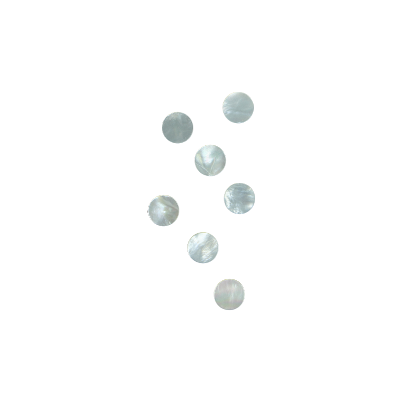 BWCFCT15-2 - WMOP WW - CIRCLE - FLAT, CLEAN BACK, TUMBLED POLISHED - OCEAN SHELL STUDIOS