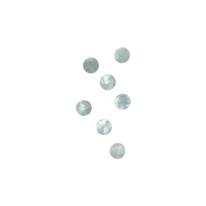 BWCFCT15-2 - WMOP WW - CIRCLE - FLAT, CLEAN BACK, TUMBLED POLISHED - OCEAN SHELL STUDIOS