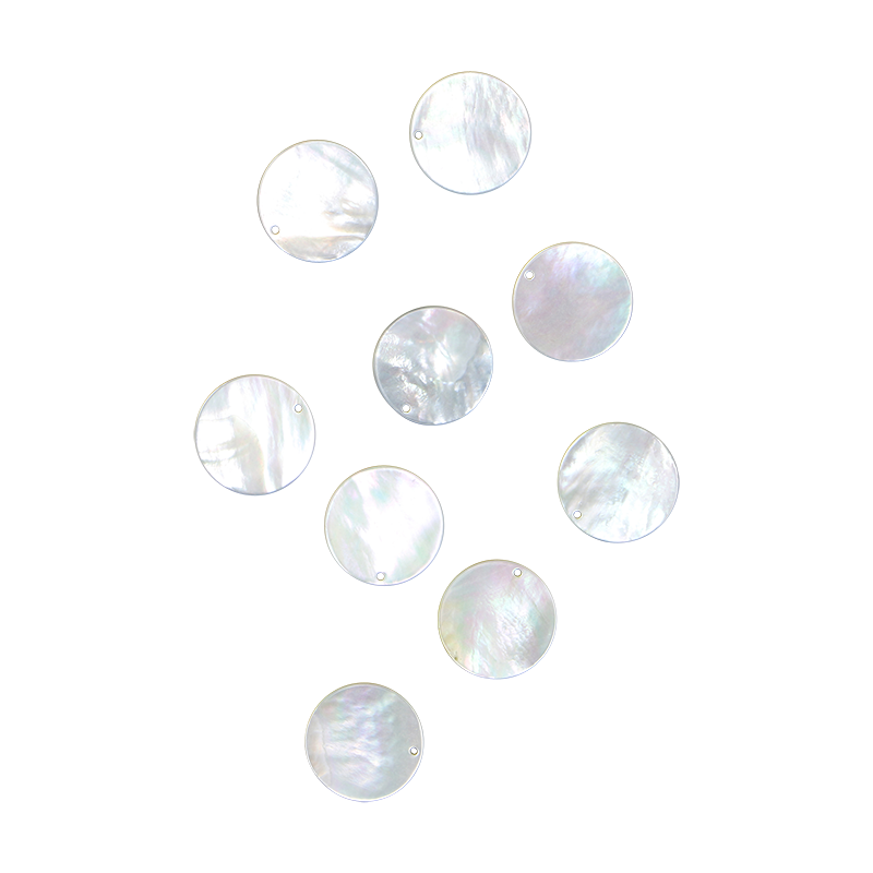 BWYCDCCT25 - WMOP WY - CIRCLE DRILLED - NATURAL CURVE, CLEAN BACK, TUMBLED POLISHED - OCEAN SHELL STUDIOS