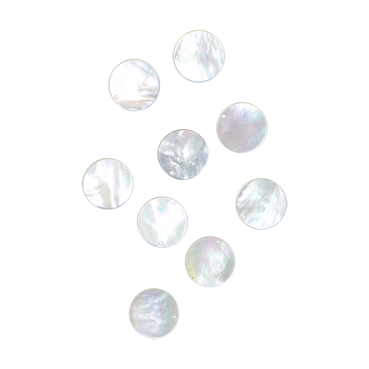 BWYCDCCT25 - WMOP WY - CIRCLE DRILLED - NATURAL CURVE, CLEAN BACK, TUMBLED POLISHED - OCEAN SHELL STUDIOS