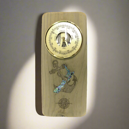 Barometer_and_Tide_Clock_2_1d15a51f-446f-4f1f-858b-bd1c3ada7eea - Anchor RECYCLEWOOD BAROMETER - OCEAN SHELL STUDIOS