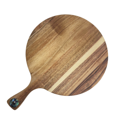 PAUA SERVING PADDLE - ROUND