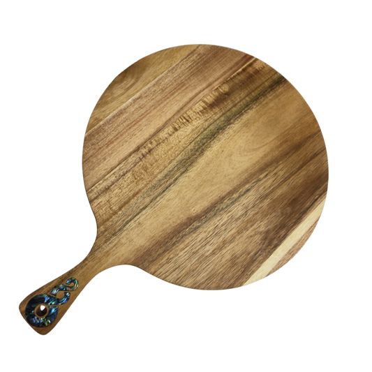 PAUA SERVING PADDLE - ROUND
