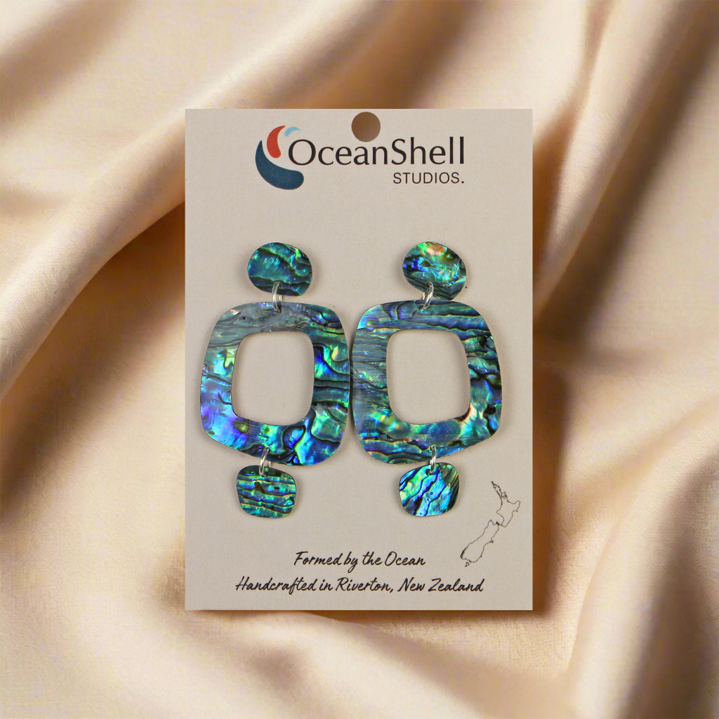 Earrings_0008_Layer-8 - Paua Squares (30*50mm) EARRINGS - THREE PIECE STUD - OCEAN SHELL STUDIOS