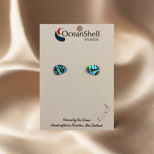 Earrings_0012_Layer-4 - Paua ovals (11*10mm) EARRINGS - ONE PIECE STUD - OCEAN SHELL STUDIOS
