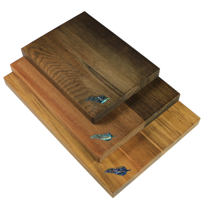 Fern_Cheeseboard - RIMU CHEESE BOARD FERN - WITH KNIFE - OCEAN SHELL STUDIOS