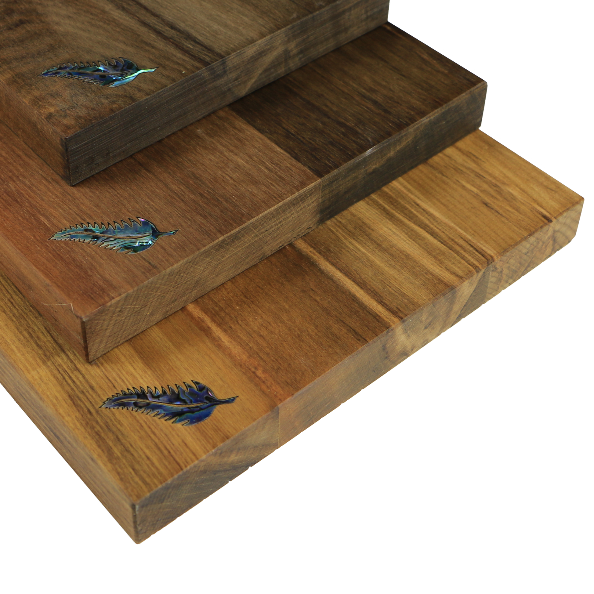 Fern_Cheeseboard_2 - RIMU CHEESE BOARD FERN - WITH KNIFE - OCEAN SHELL STUDIOS