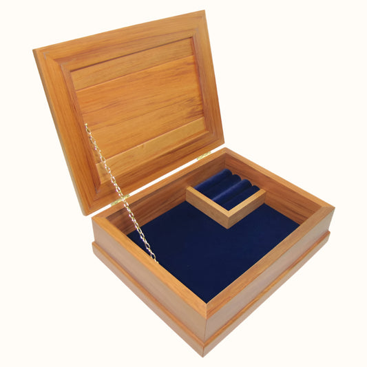 JB1BL - Royal Blue Standard JEWELLERY BOXES - OCEAN SHELL STUDIOS