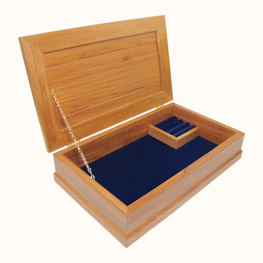 JB2BL - Royal Blue Large JEWELLERY BOXES - OCEAN SHELL STUDIOS