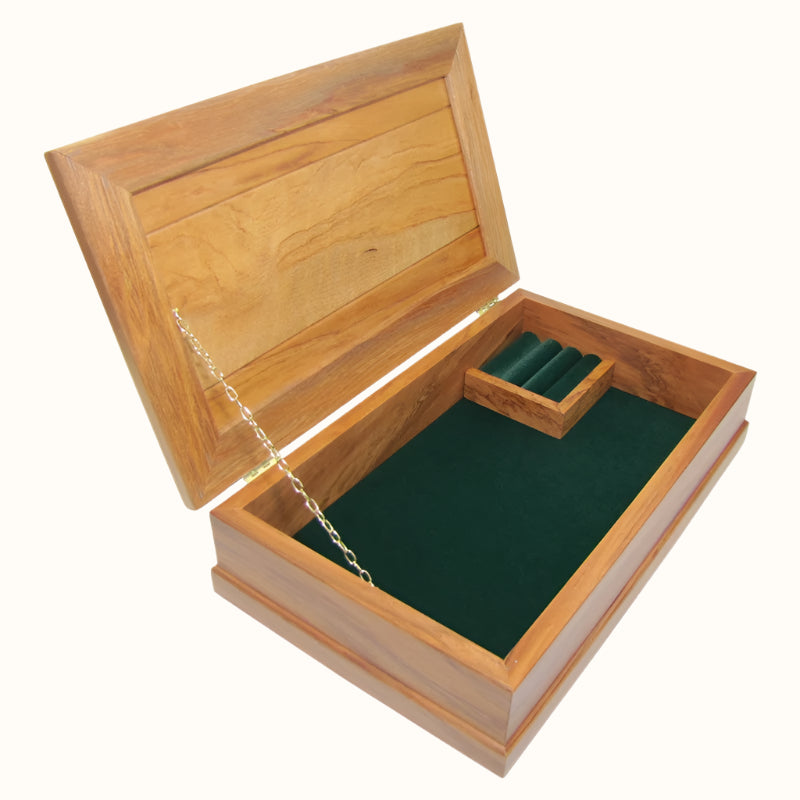 JB2G - Forest Green Large JEWELLERY BOXES - OCEAN SHELL STUDIOS