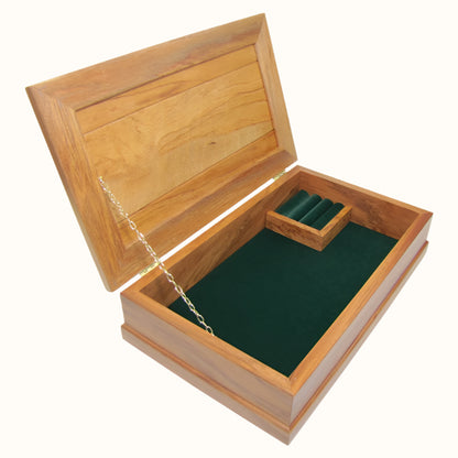 JB2G - Forest Green Large JEWELLERY BOXES - OCEAN SHELL STUDIOS
