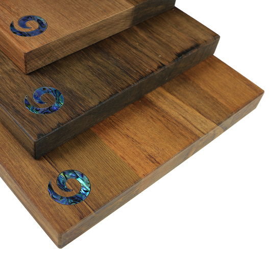 Koru_Cheeseboard_2_800d2217-6d8f-47ad-abe7-f6343a9d9f57 - RIMU CHEESE BOARD KORU - WITH KNIFE - OCEAN SHELL STUDIOS