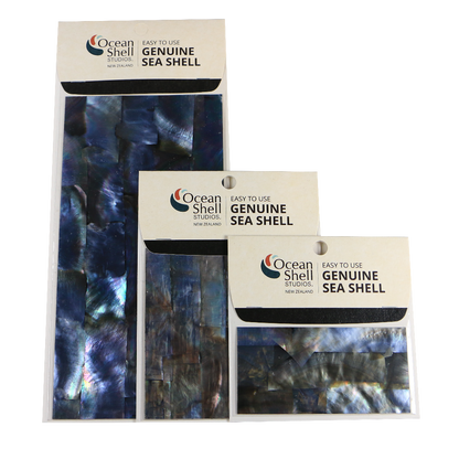 LBPSD50P - RETAIL READY - SHELL VENEER COATED - BMOP NATURAL STRIP - DARK - OCEAN SHELL STUDIOS